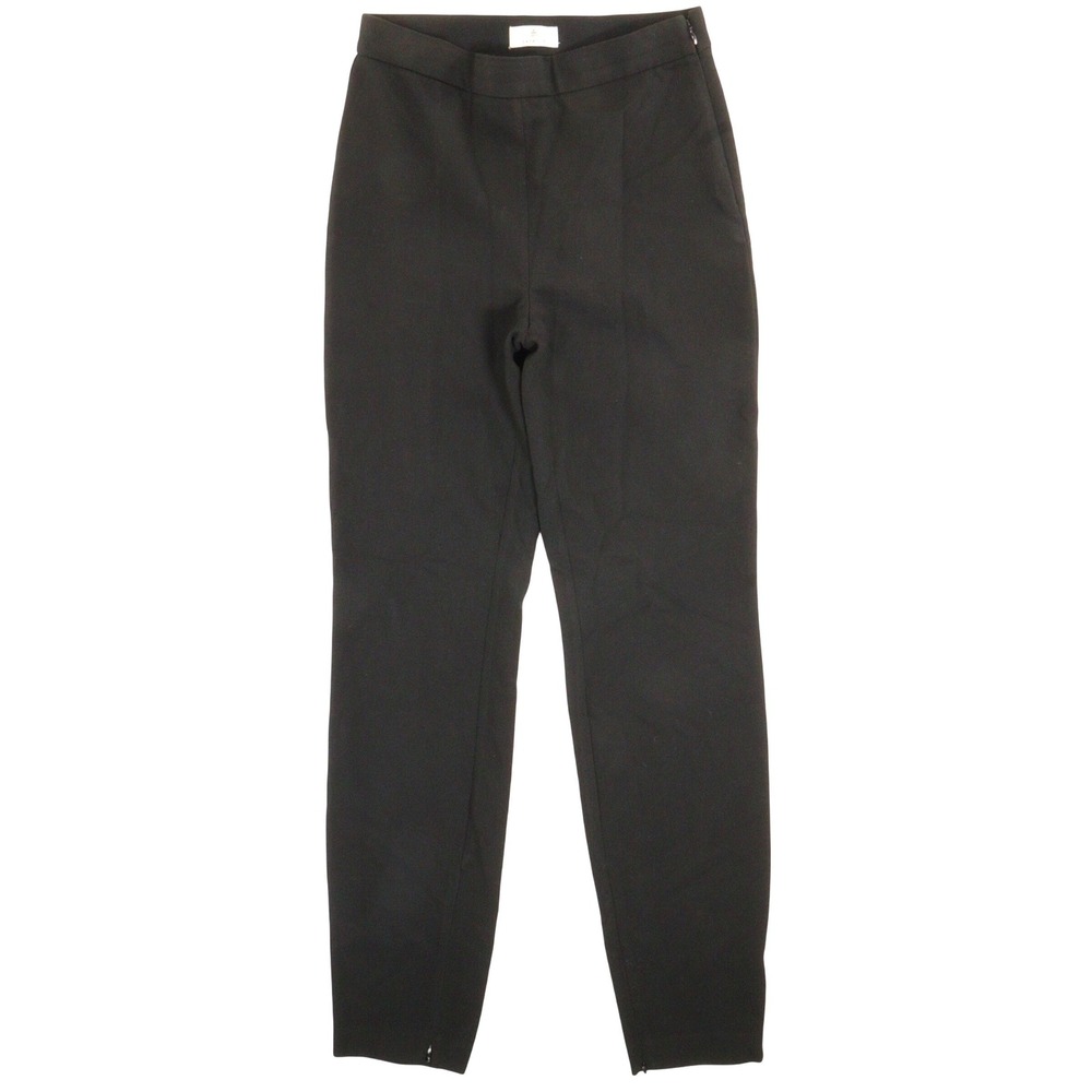 Babaton Serra Pants Women 10 Slim Leg High Rise Ankle Zip Workwear Career Black